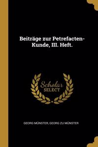 Beiträge zur Petrefacten-Kunde, III. Heft.