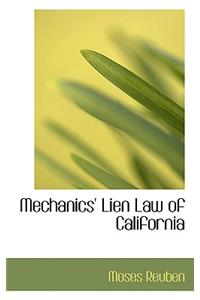 Mechanics' Lien Law of California