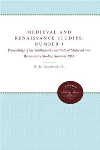 Medieval and Renaissance Studies, Number 1