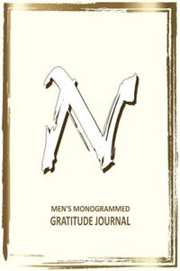N Men's Monogrammed Gratitude Journal