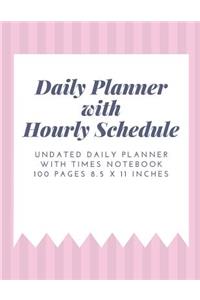 Daily Planner with Hourly Schedule