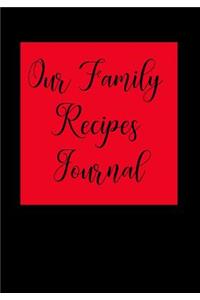 Our Family Recipes Journal