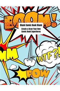 Blank Comic Book Blank Create & Draw Your Own Superheros