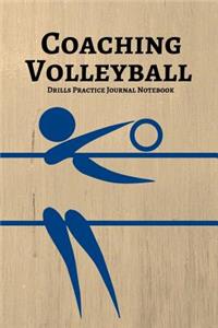 Coaching Volleyball Drills Practice Journal Notebook