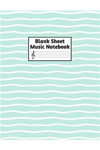 Blank Sheet Music Notebook