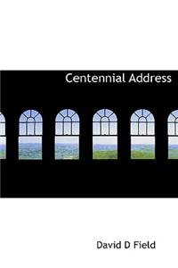 Centennial Address