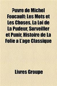Uvre de Michel Foucault: Les Mots Et Les Choses, La Loi de La Pudeur, Surveiller Et Punir, Histoire de La Folie A L'Age Classique, Histoire de
