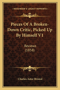 Pieces of a Broken-Down Critic, Picked Up by Himself V1
