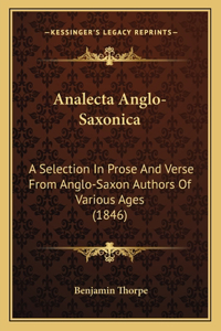 Analecta Anglo-Saxonica