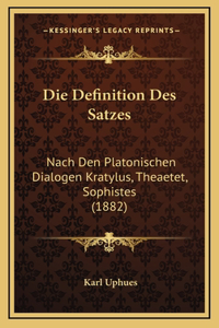 Die Definition Des Satzes
