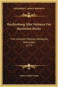 Beschreibung Aller Nationen Des Russischen Reichs