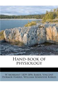Hand-book of physiology