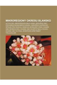Mikroregiony Okresu Blansko