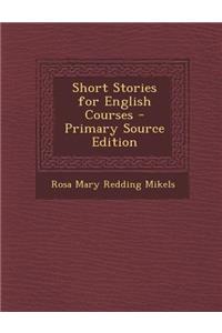 Short Stories for English Courses