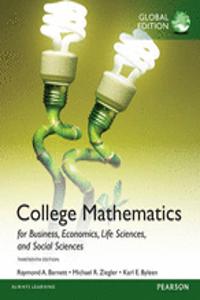College Mathematics for Business, Economics, Life Sciences and Social Sciences, Global Edition