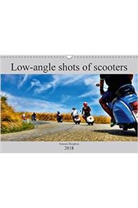 Low-Angle Shots of Scooters 2018