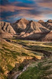 Sunset Over the Badlands in South Dakota Journal