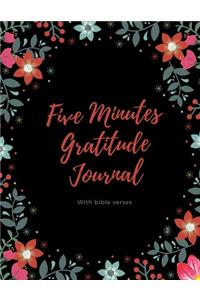 Five minutes gratitude journal