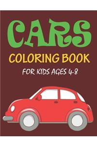 Cars Coloring Book for Kids Ages 4-8