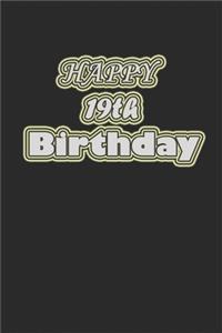 Happy birthday 19th, 110 pages ( 55 sheets )