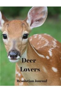 Deer Lovers Resolution Journal