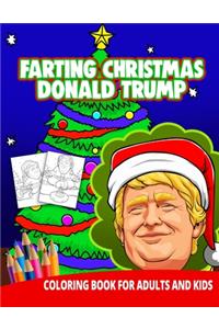 Farting Christmas Donald Trump Coloring Book For Adults And Kids