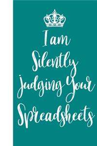 I am Silently Judging Your Spreadsheets