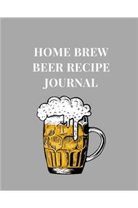 Home Brew Beer Recipe Journal