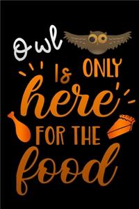 Owl is only here for the food