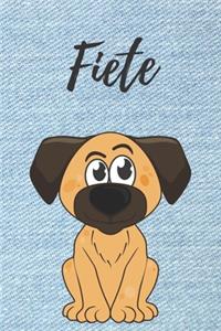 Personalisiertes Notizbuch - Hunde Fiete