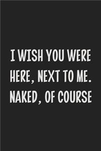 I Wish You Were Here, Next to Me. Naked, of Course