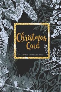 Christmas Card Address List Record Book