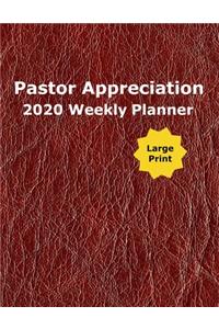 Pastor Appreciation 2020 Weekly Planner