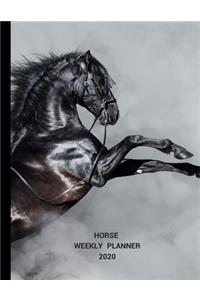 Horse Lover Weekly Planner 2020: Horse Lover Gifts Idea For Men & Women - Beautiful Weekly Planner For Equestrian, Showing, Rodeo, Breeding, Jumping & Farmer With To Do List & Notes