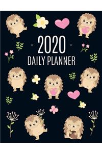 Cute Hedgehog Daily Planner 2020