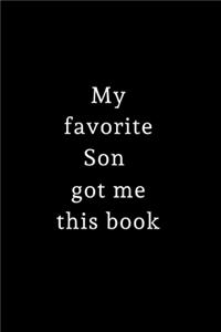 My Favorite Son Got Me This Book
