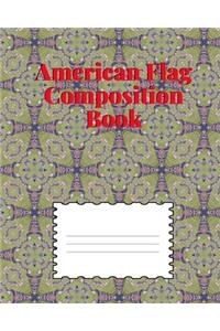 American Flag Composition Notebook