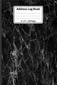 Address Log Book. 6 X 9. 120 Pages