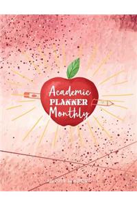 Academic Planner Monthly July 2019-June 2020