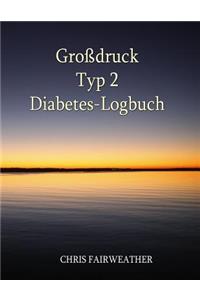 Großdruck Typ 2 Diabetes-Logbuch