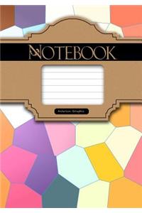 Notebook, Big Mosaic Background, 7 x 10, 50 Sheet