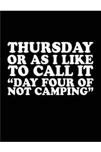 Thursday Or As I Like To Call It 