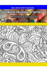 Black Russian Terrier Coloring Journal Book