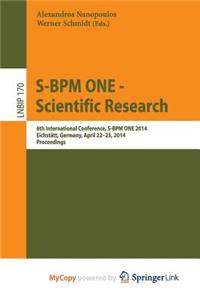 S-BPM ONE -- Scientific Research