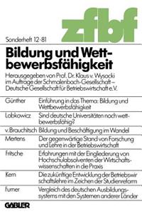 Bildung Und Wettbewerbsfähigkeit