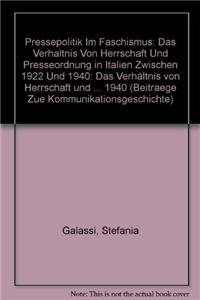 Pressepolitik Im Faschismus