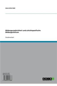 Bildungsungleichheit Und Schichtspezifische Bildungschancen