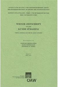 Wiener Zeitschrift Fur Die Kunde Sudasiens Band 51/2007-2008 / Vienna Journal of South-Asian Studies Vol.51/2007-2008