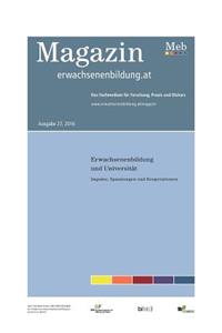 Erwachsenenbildung und Universität. Impulse, Spannungen und Kooperationen