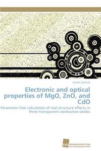 Electronic and optical properties of MgO, ZnO, and CdO
